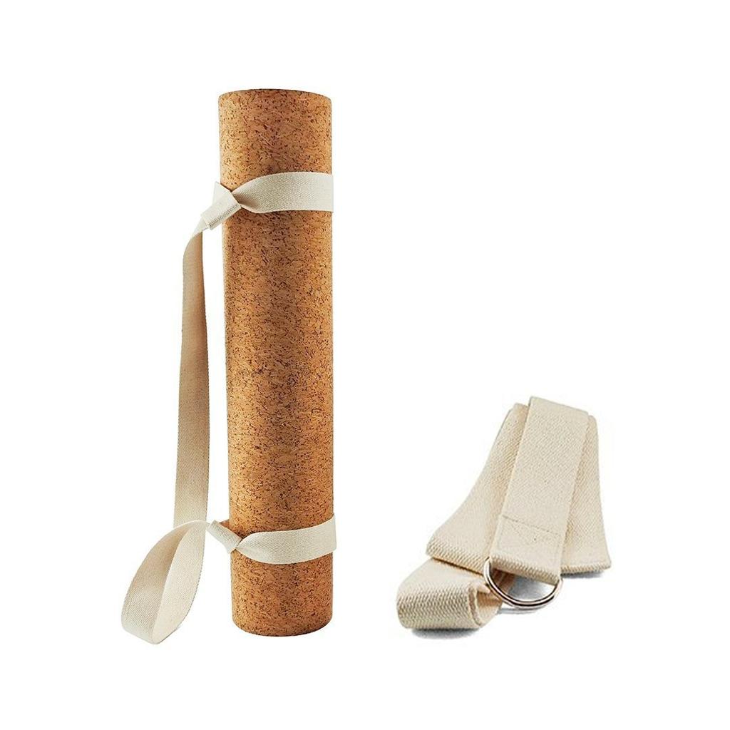 Cork Yoga Mats-Printed Text-'Yoga Because Some Questions Can;t Be Answered'- Eva Base Grip 2MM-Brown